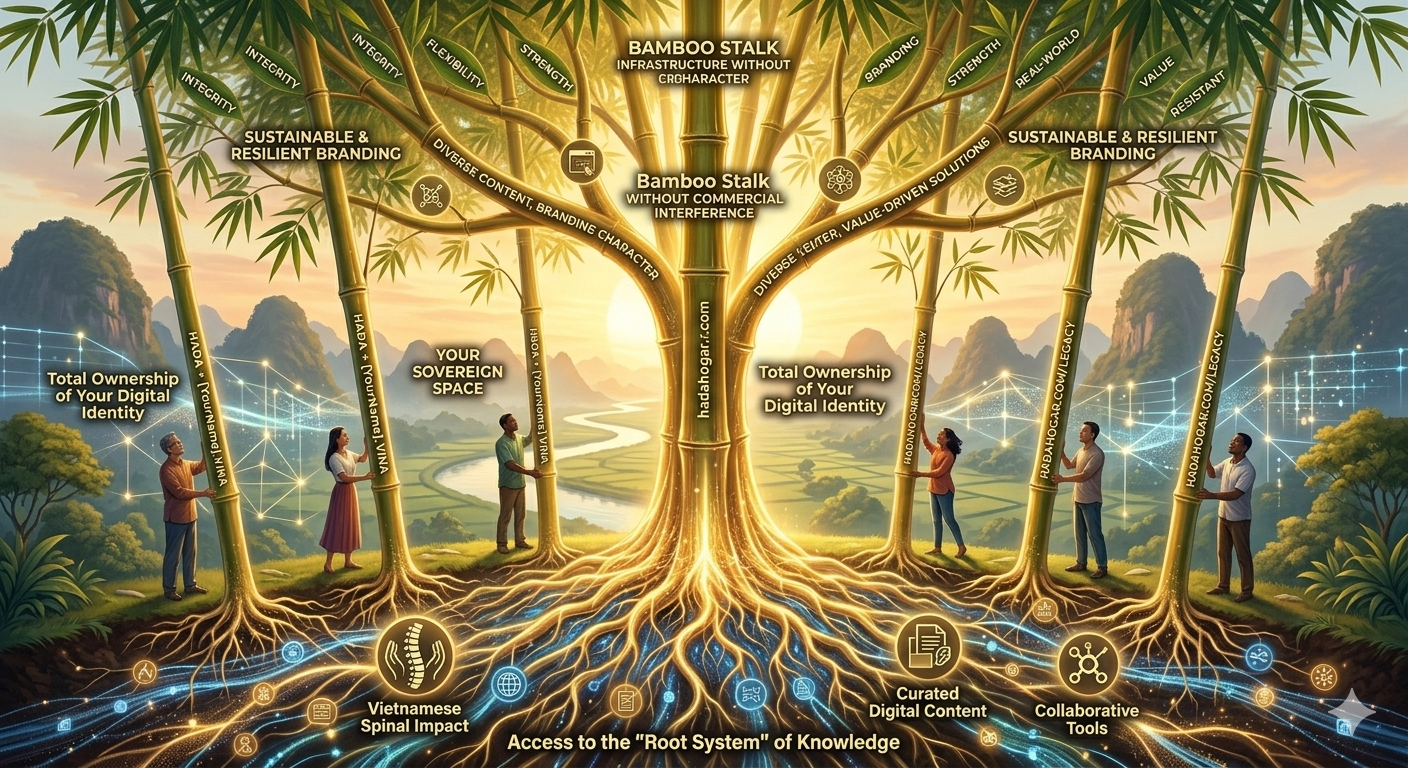 Bamboo Stalk - Hada Hogar infrastructure providing total ownership of digital identity and access to shared indigenous wisdom.