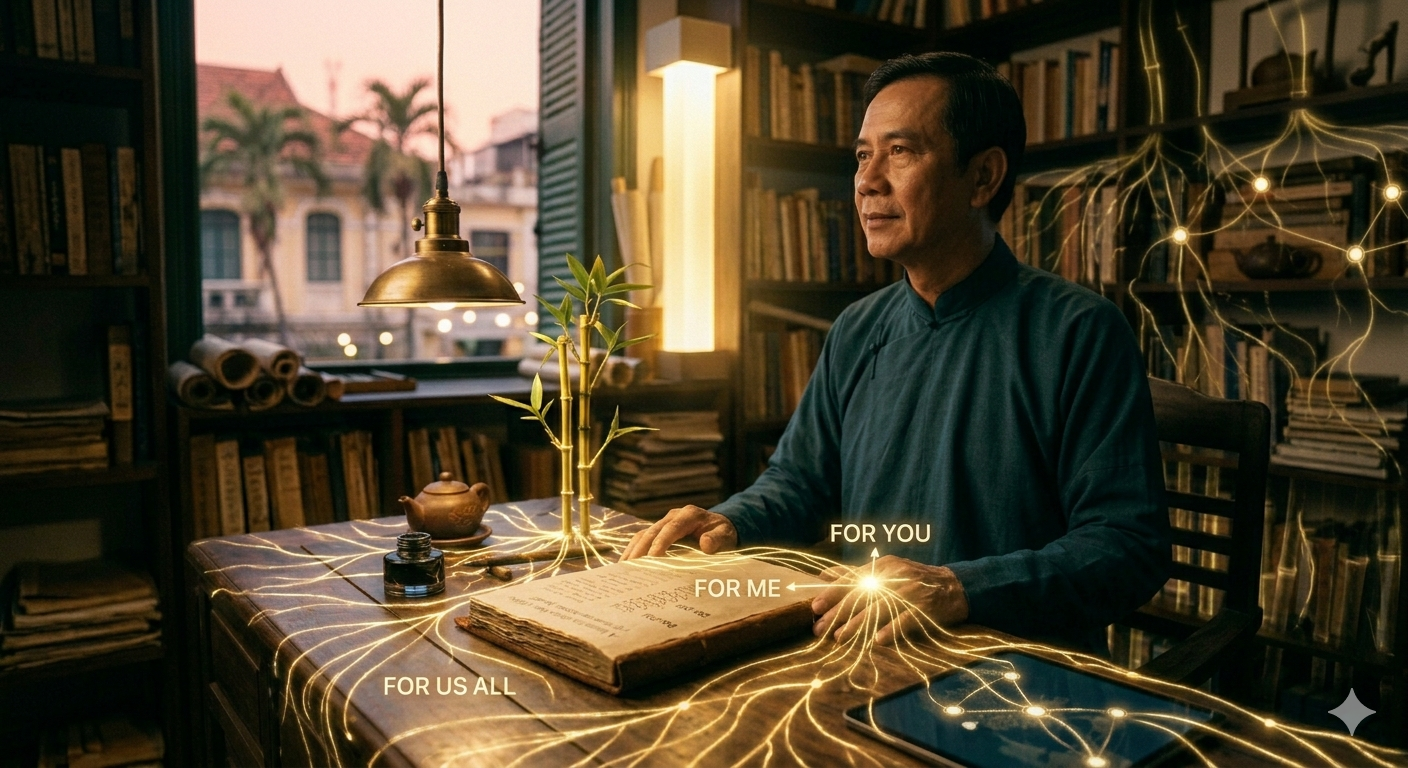 Detailed infographic of Hada Hogar Golden Bamboo Framework, showing Affiliate Gateway as a portal to Digital Autonomy. It illustrates systemic connectivity from the Hada Hogar Ecosystem Base (roots) to the Golden Bamboo Stalk (Affiliate Gateway). Leaves and nodes are labeled as autonomous entities like Digital Deed, HadaSkill, HadaVina, and Hada + [Name]. Includes descriptions for Navigational Responsibility, Operational Autonomy, and Technological Infrastructure.